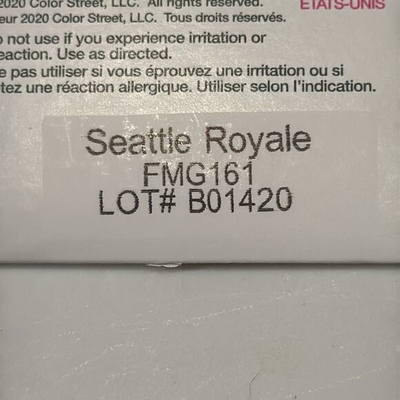 NWT Color Street "Seattle Royale" Gold Copper Glitter Nail Strips - Picture 4 of 4